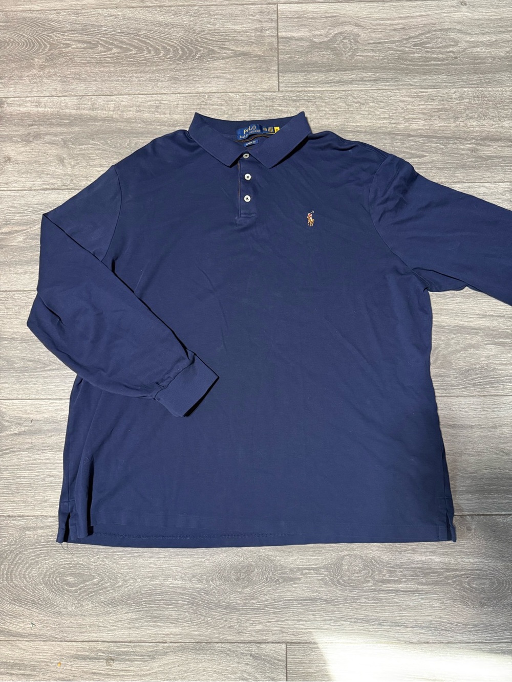 Polo by Ralph Lauren Men's Long Sleeve Navy Polo Shirt